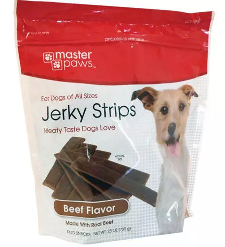 Master Paws® Beef Flavor Jerky Strips Dog Treats - 25 Oz 1 Master Paws® Beef Flavor Jerky Strips Dog Treats - 25 Oz
