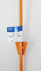 Master PawsÂ® 21" Yellow Drop Forged Dome Stake Dog Tie-Out