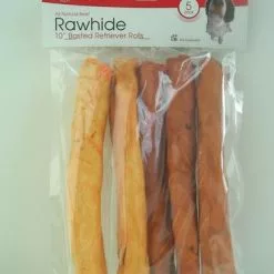 Master PawsÂ® Rawhide Dog Chew Reteriver Roll 5 Pack