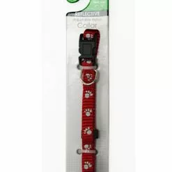 Master PawsÂ® Adjustable Red Reflective Dog Collar - Small