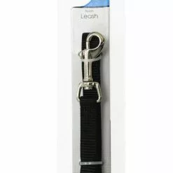 Master PawsÂ® 5' Black Nylon Dog Leash - Medium