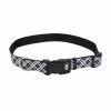 Master PawsÂ® Black & White Reflective Adjustable Dog Collar - Small -Master Paws Sales Store 2533803