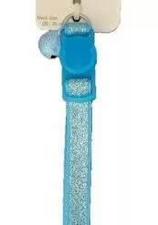 Master PawsÂ® 3/8" Adjustable Blue Shimmer Snag Proof Cat Collar