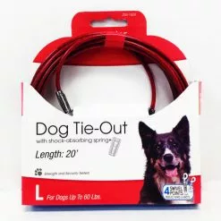 Master PawsÂ® 20' Dog Tie-Out With Spring - Large