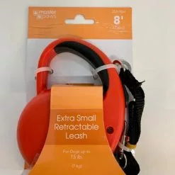 Master PawsÂ® 8' Extra Small Retractable Dog Leash - Assorted Colors -Master Paws Sales Store 47690EAM 2533854 RED PACKAGING