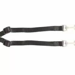 Master PawsÂ® Adjustable Black Nylon Dog Leash Coupler - Medium