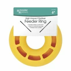 Master PawsÂ® High Impact Rubber Feeder Ring Dog Toy - 6" -Master Paws Sales Store 575502 1