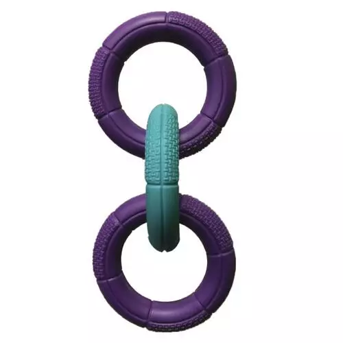 Master PawsÂ® Diamond Grip 3-Ring Tug Dog Toy - 7.5" -Master Paws Sales Store 575517 2