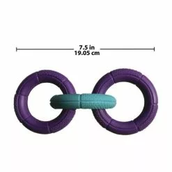 Master PawsÂ® Diamond Grip 3-Ring Tug Dog Toy - 7.5" -Master Paws Sales Store 575517 3